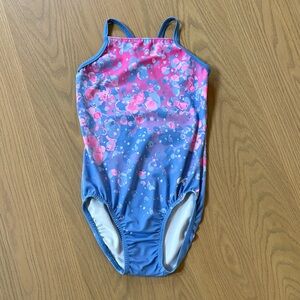 Girls Gk blue and pink leotard